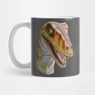 Velociraptor looking for dinner Mug